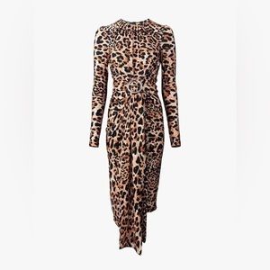 H&M x Rabanne Leopard Midi Dress